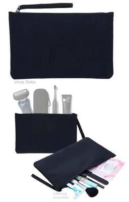 Produktbild von Kosmetiktasche Schminktasche Herren Damen Mini Kulturtasche Make-Up Beauty Sport Reise Tasche Shaving Bag Elephant One Pouch Bag 13112 Schwarz +b