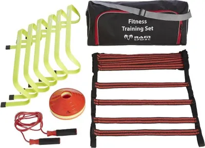 Zdjęcie produktu dla Zestaw do treningu fitness - płotki / drabinki / pachołki / skakanka - w zestawie torba transportowa