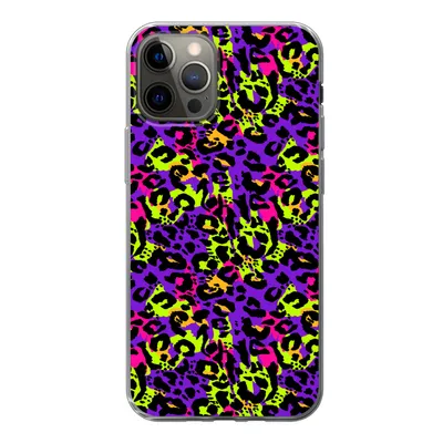 Produktbild von MuchoWow® Handyhülle Schutzhülle Hülle für iPhone 13 Pro Tiermuster - Regenbogen - Neon Silikon Softcase Handy Hülle - Handy-Tasche