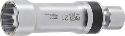 Produktbild von BGS Zündkerzen-Gelenkeinsatz Zwölfkant mit Haltefeder Antrieb Innenvierkant 10 mm (3/8") SW 21 mm - 2392