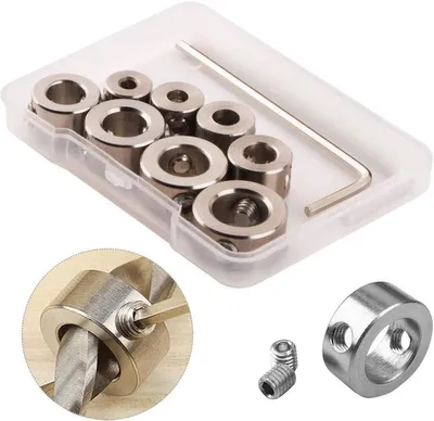 8-teiliges Tiefenstop-Ring-Set für Bohrmaschinen