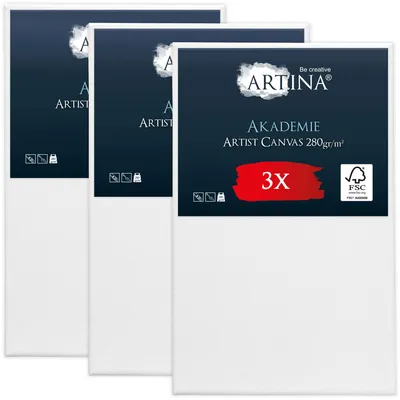 Zdjęcie produktu dla Artina Obraz na blejtramie Akademia, 100 x 160 cm, zestaw 3 szt.