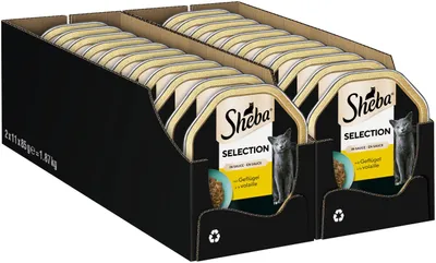 Productafbeelding van Sheba® 2787447001 Sheba® Katzen-Nassfutter Selection in Sauce mit Geflügelhäppchen 22x 85,0 g