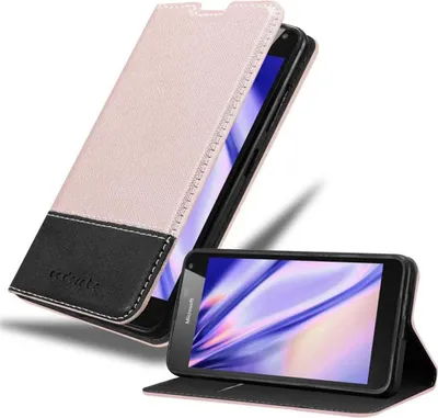 Produktbild von Cadorabo Hülle für Nokia Lumia 650 Schutzhülle in Rosa SHandyhülle Book Case Etui Kunstleder