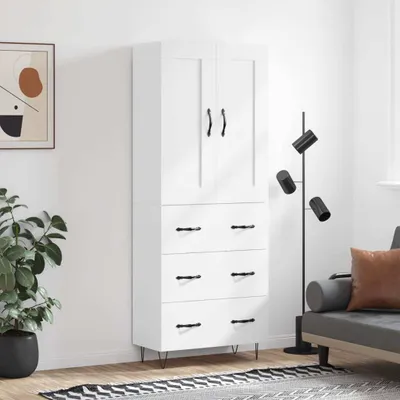 Produktbild von vidaXL Highboard Weiß 69,5x34x180 cm Holzwerkstoff