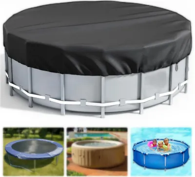 Immagine prodotto di INF Copertura per piscina esterna in tessuto Oxford nero L