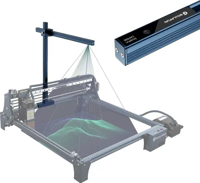Produktbild von SCULPFUN CAM500 Lightburn kamera pre gravírovací stroj, 5MP pixelov, 120° širokouhlý objektív, nahrávanie videa, presné polohovanie obrazu, časozberná kamera, sledovanie obrazu, náhľad práce, automatické presné polohovanie gravírovania