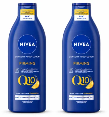Obrázok produktu pre 2 x Nivea Q10 telové mlieko - spevňujúce - s vitamínom C - 400 ml - výhodný balík - 2 kusy