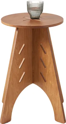 Produktbild von SoBuy HFBT01-K-BR Beistelltisch mit Zapfenverbindungen Kaffeetisch Couchtisch Nachtschrank Nachttisch Sofatisch H48,5 x Ø32,5cm