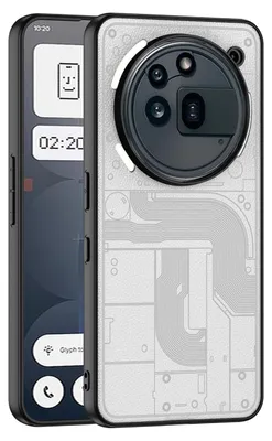 Produktbild von Für Nothing Phone 3a Pro GKK Skin Feel Design Kunstleder / TPU Schutz Hülle Grau