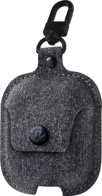 Immagine prodotto di Twelve South AirSnap - Custodia protettiva in tessuto twill per Apple AirPods (1a e 2a generazione) - grigio
