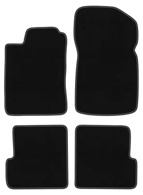 Zdjęcie produktu dla Dywaniki samochodowe welurowe BASIC do: Renault Megane I (1995-2002, cabrio, coupe) czarne, z mocowaniami