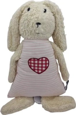 Produktbild von Süße ROSA Spieluhr 'Schlaf Kindlein Schlaf' Hase, Baumwolle & Polyester & Holz