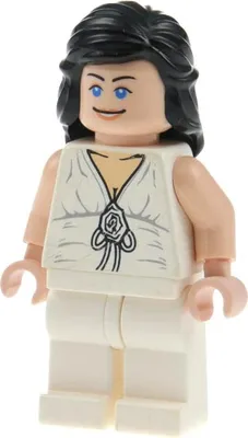 Produktbild von 1x Lego Minifigur Indiana Jones Marion Ravenwood weiß Doppelgesicht 7683 iaj007