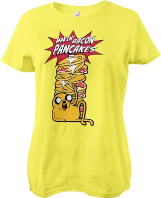Produktbild von Makin' Bacon Pancakes Girly Tee - X-Large - Yellow