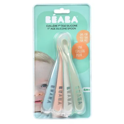 Produktbild von Beaba 4er Set Loeffel aus Silikon Eucalyptus; 913465