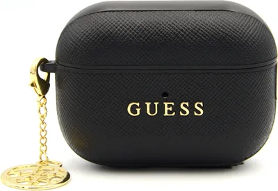 Image de Guess Airpods Pro 2 Étui AirPods 4G Circle Charm - Noir