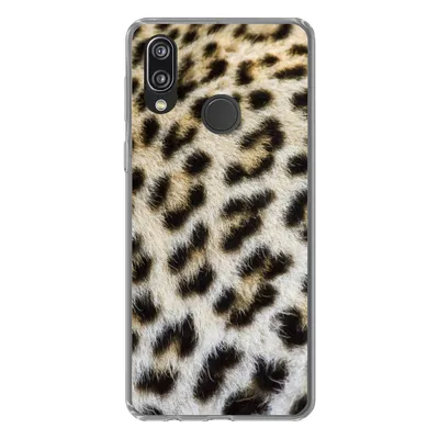 Produktbild von MuchoWow® Handyhülle Schutzhülle Hülle für Huawei P20 Lite (2020) Nahaufnahme Mantel Leopard Silikon Softcase Handy Hülle - Kartenhalter