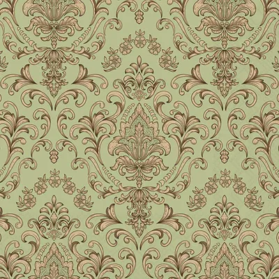 Produktbild von Servietten 33x33 cm - Baroque ornament green