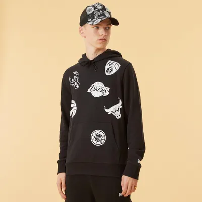 Zdjęcie produktu dla Bluza z kapturem New Era z logo wielu drużyn NBA NBAMUL BLK, rozmiar L