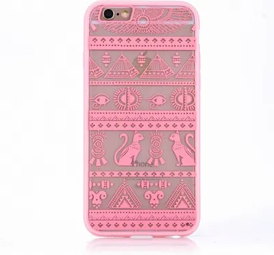 Immagine prodotto di Custodia protettiva per Apple iPhone SE 2022 con motivo mandala, colore rosa, design: motivo 11