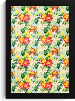 Produktbild von MuchoWow® MuchoWow® Gerahmtes Poster Blumen - Pastell - Farben 20x30 cm - Poster mit zchwarzem Bilderrahmen - Drucken - Bilder Poster im Rahmen