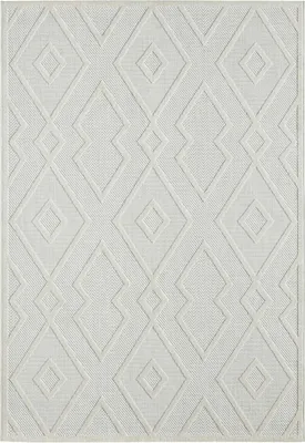Produktbild von In- und Outdoorteppich - Creme - 120 x 170 cm - geometrisches Muster