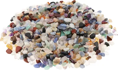 Produktbild von NKlaus 300g Trommelsteine Natur 5 - 10mm Heilsteine Edelsteine Schmucksteine Dekoration 14690