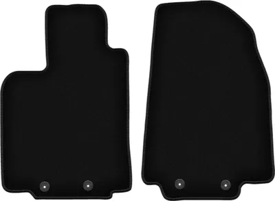 Image de Wielganizator Tapis avant de sol velours sur-mesure pour Mazda CX-9 I (2006-2015, SUV) noir, jeu 2 pièces, fixations