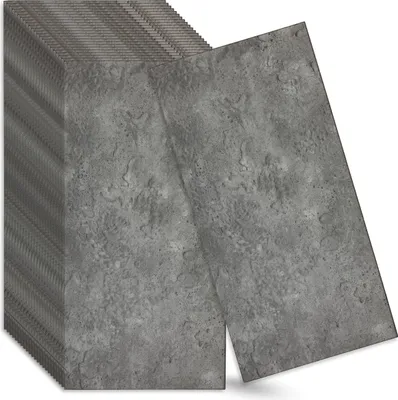 Produktbild von Verdico | 3D Wandpaneele Polystyrol - Grau - 100x50 Cm - 40 Stück - Betonoptik - Deckenpaneele - 20 m2
