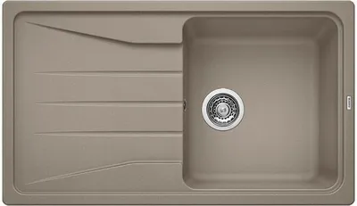 Produktbild von BLANCO SONA 5 S, SILGRANIT, tartufo, ohne Ablauffernbedienung, reversibel, 500 mm Untermaß, Aufsatzwanne, Rechteckig, Silgranit, Braun, 1 Becken, Tartufo