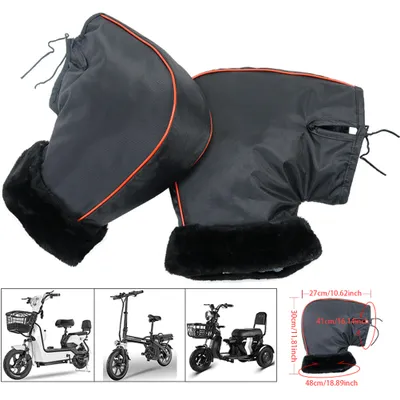 Obrázek produktu pro Větruvzdorné rukavice na řídítka motocyklu, teplé rukavice na řídítka motocyklu, nepromokavé rukavice