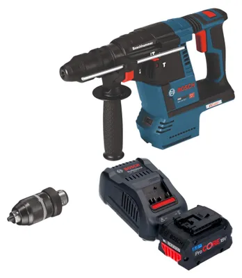 Productafbeelding van Bosch GBH 18V-26 F accuboormachine 18V 2,6J SDS-Plus Solo + snelwisselboorkop - zonder accu, zonder oplader ( 0611910000 )