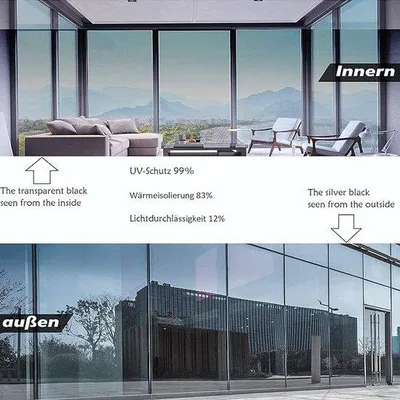 Productafbeelding van Famanu privacyfolie - Zelfklevend, ondoorzichtig, regenboogeffect, 45 x 200 cm