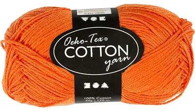 Produktbild von Creativ Company 431090, Handwerk, Orange, Baumwolle, 170 m, 50 g, Buntwäsche (40°C)