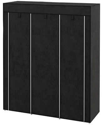 Produktbild von HOMCOM Stoffschrank, Faltschrank, Kleiderschrank mit Kleiderstange, 8 Ebenen