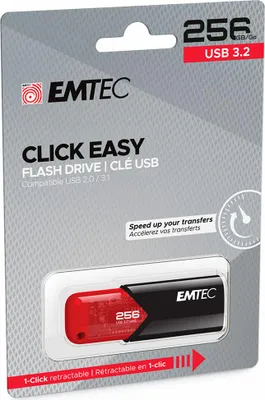 Produktbild von Emtec USB3.2 Click Easy B110 256GB Red