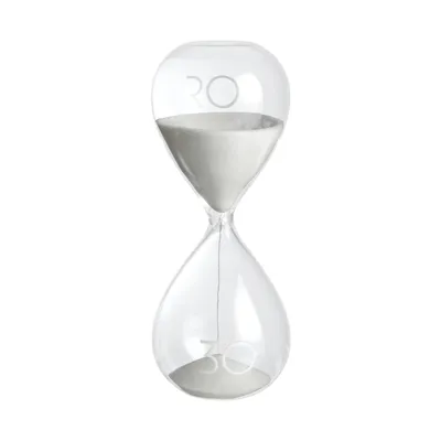 Produktbild von Mascagni Sanduhr 19 cm weiß 30 Minuten