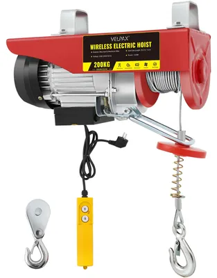 Obrázok produktu pre Elektrické navijaky – zdvihacie zariadenie, dĺžka 12 m, nosnosť 200 kg, diaľkové ovládanie, AC motor, vhodné do garáže a skladu
