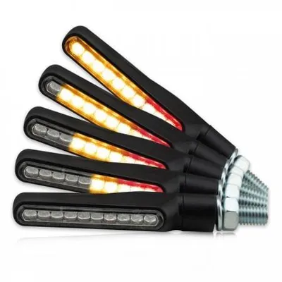 Produktbild von LED-Blinker-RL KATANA SEQ Alu schwarz