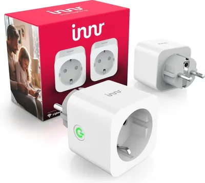 Productafbeelding van Innr slimme stekker - Zigbee - geschikt voor Philips Hue - smart plug met energiemeter - smartplug - 2 stuks