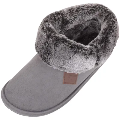 Produktbild von ABSOLUTE FOOTWEAR Damen Schlupfstiefel mit Kunstfellfutter, grau, 40 EU