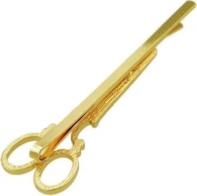 Immagine prodotto di Fermaglio per capelli a forma di forbice, argento/oro, materiale per gioielli, 6,5x2 cm
