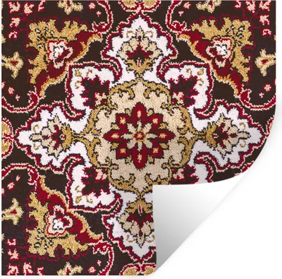 Obrázok produktu pre MuchoWow® Nálepka na stenu - Perzský koberec - Koberec - Mandala - 120x120cm - Samolepiaca a polohovateľná