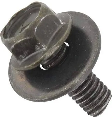 Produktbild von Bundschraube mit Unterlegscheibe M6x16mm verzinkt 700200 Motorroller.de Maschinenschraube Flanschschraube Flansch-Schraube Maschinen-Schraube Rex
