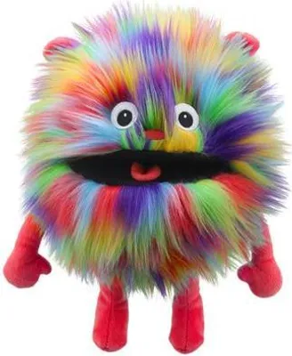 Produktbild von The Puppet Company Handpuppe Regenbogenmonster 35cm Plüschspielzeug