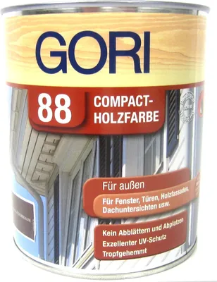 Produktbild von Gori 88 Holzfarbe compact polarweiß 5L Wetterschutzfarbe Holzschutzfarbe