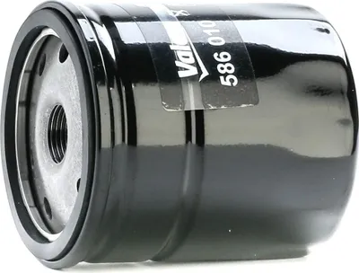 Produktbild von Valeo Service 586010, Ölfilter, Schwarz, Spin-on, Metall, 15000 km, 76,5 mm