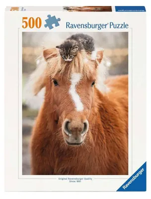 Obrázok produktu pre RAVENSBURGER Puzzle Mačka a mačka 500 dielov
