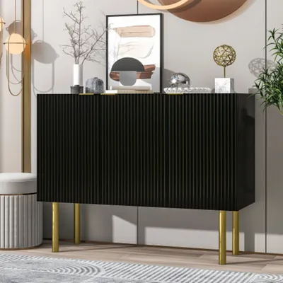 Produktbild von Sideboard,Kommode verstellbaren Regalböden und Metallbeinen, geeignet für Esszimmer, Wohnzimmer und Küche